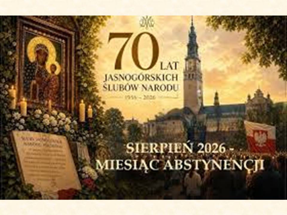 Sierpień – Miesiąc Trzeźwości.
