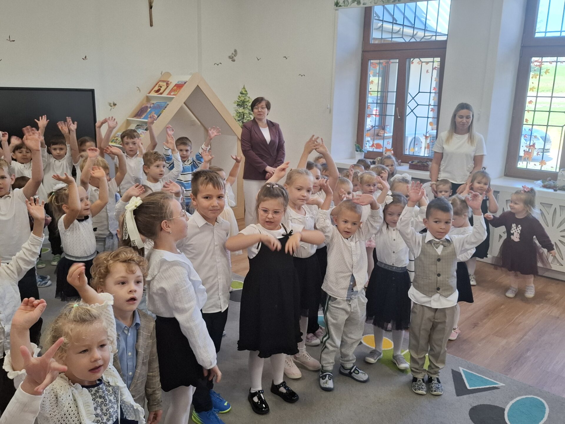 Odwiedziny Ks.&nbsp;Abpa Adama Szala w&nbsp;Niepublicznym Przedszkolu Sióstr Św. Dominika w&nbsp;Nozdrzcu.